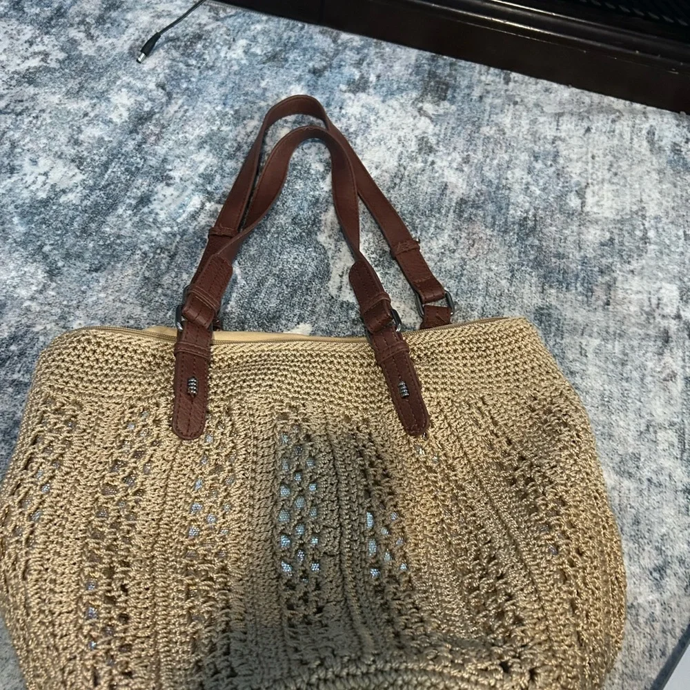 The Sak Brown Crochet Shoulder Bag - Picture 10 of 12